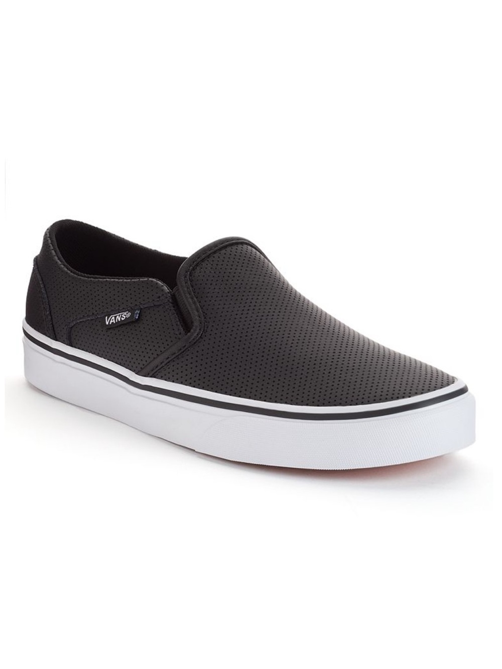 Vans Women’s Asher Perforated Slip On Sneakers Shoes Sz 8.5